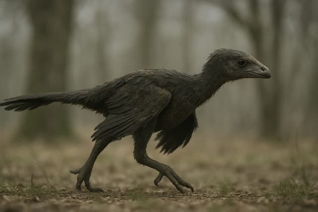 Microraptor : Minuscule dinosaure couvert de plumes, avec quatre ailes