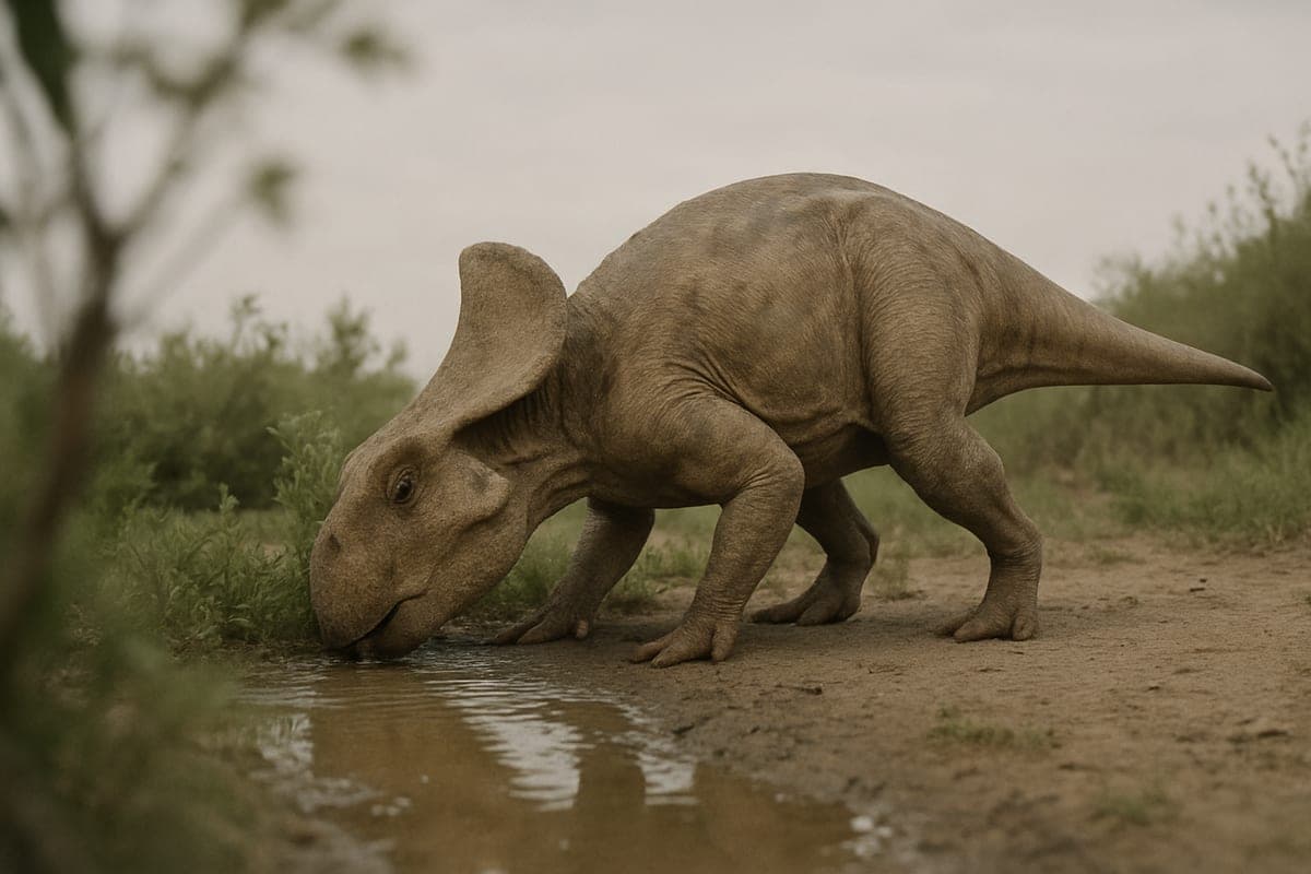 Protocératops : Petit dinosaure à bec de perroquet et large collerette osseuse