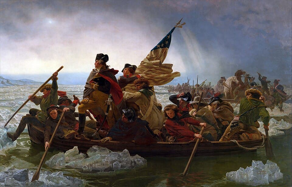 Washington traversant le Delaware